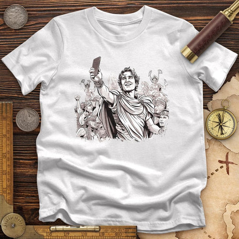 Alexander The Great Selfie High Quality Tee White / S