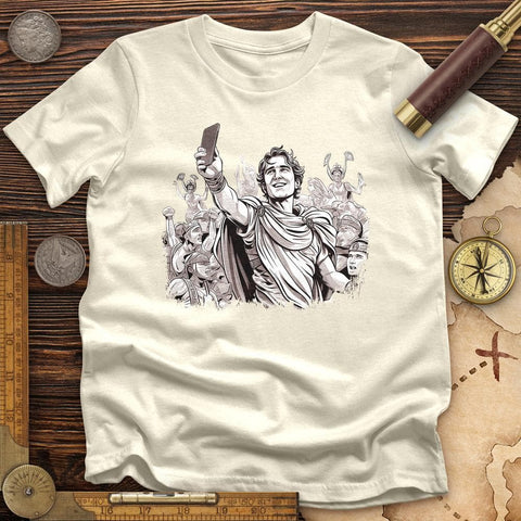 Alexander The Great Selfie High Quality Tee Natural / S