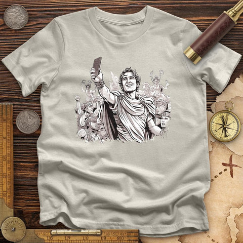 Alexander The Great Selfie T-Shirt Ice Grey / S