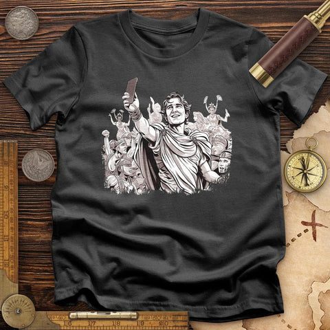 Alexander The Great Selfie T-Shirt Charcoal / S