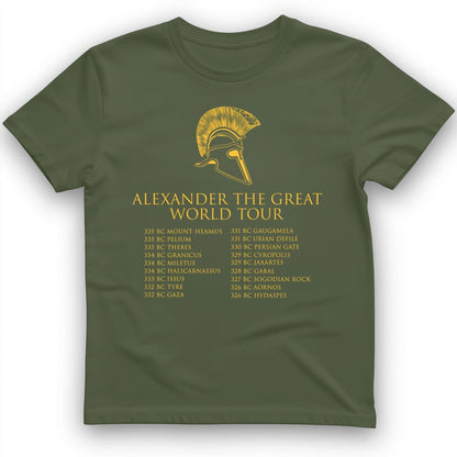 Alexander World Tour T-Shirt Military Green / S