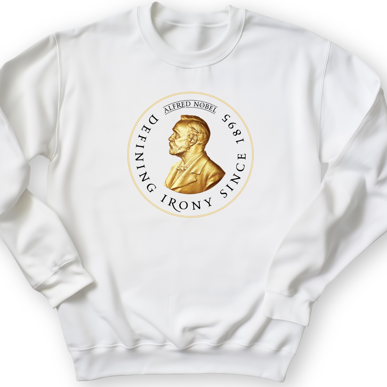 Alfred Nobel Crewneck White / S