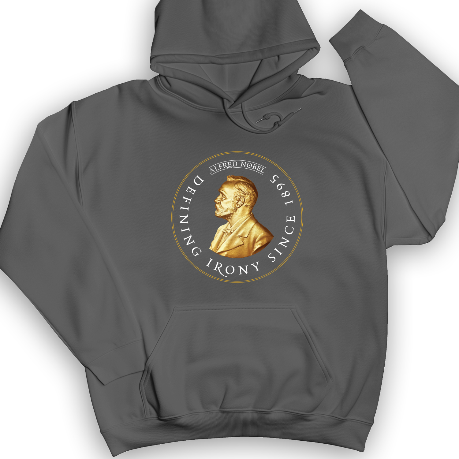 Alfred Nobel Hoodie Charcoal / S