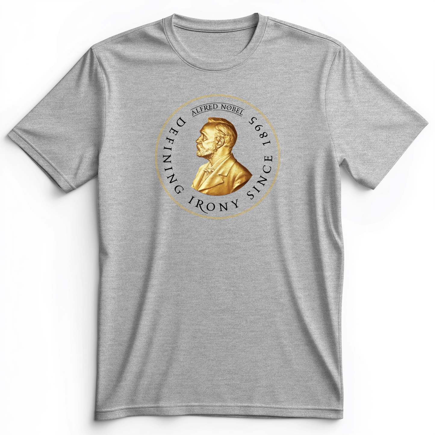 Alfred Nobel Premium Tee Athletic Heather / S