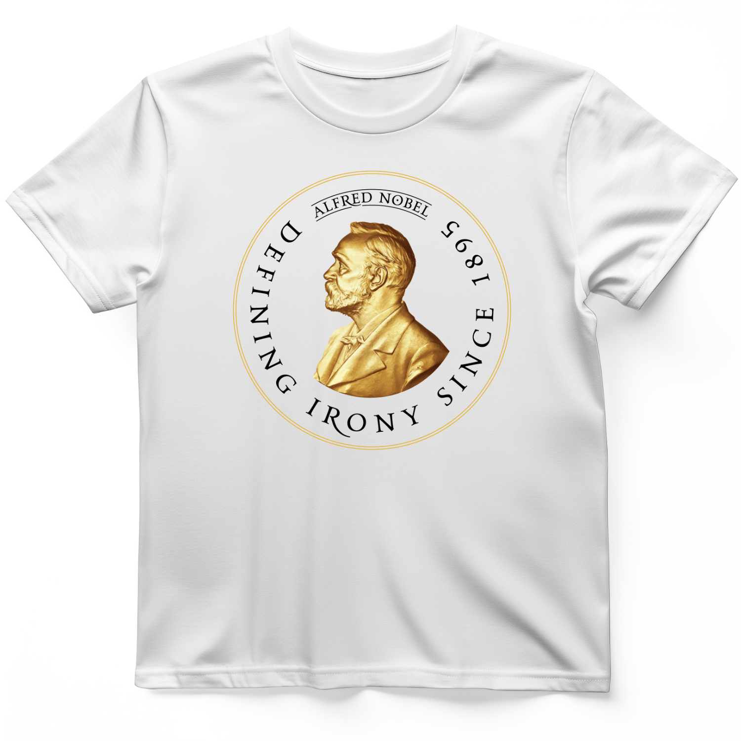 Alfred Nobel T-Shirt White / S