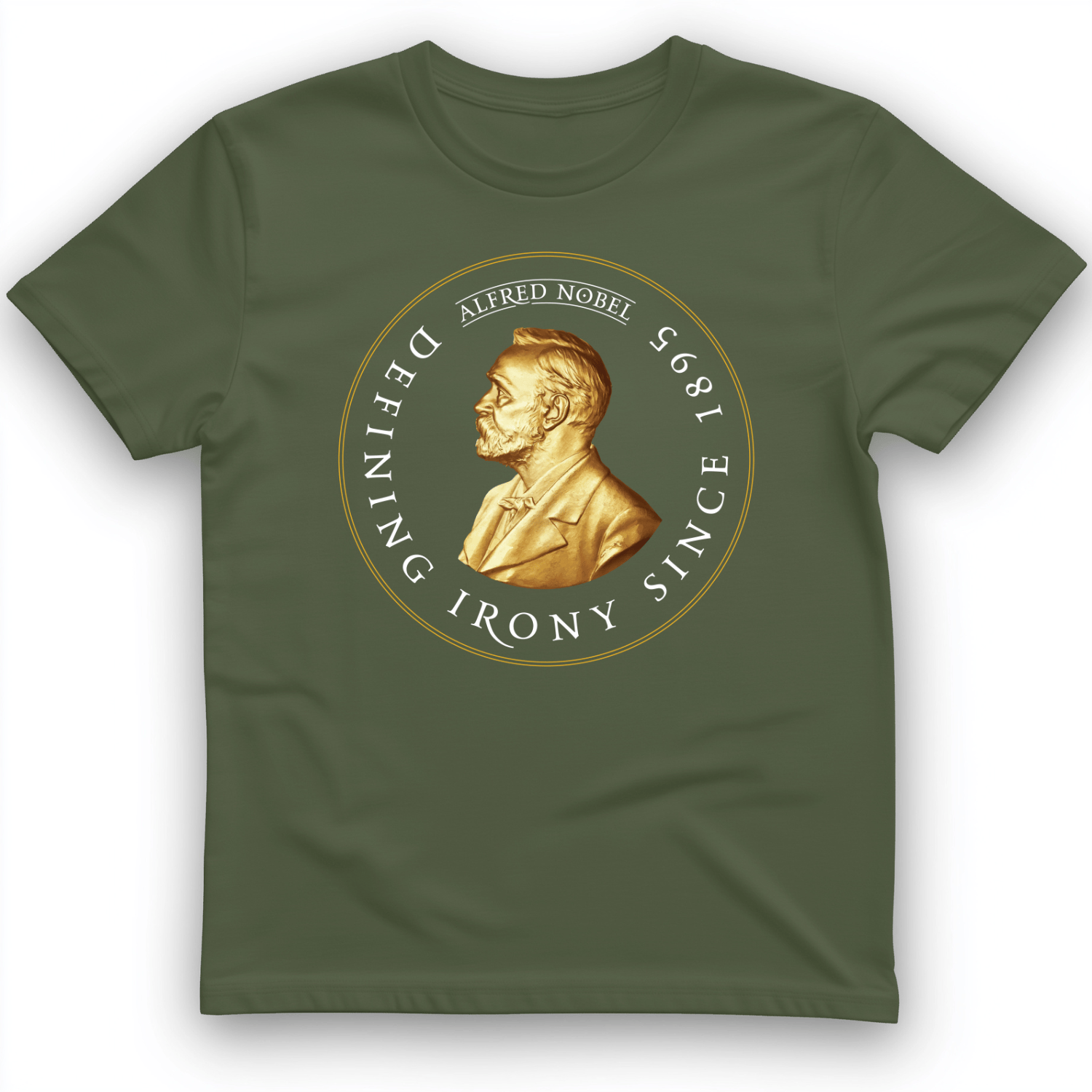 Alfred Nobel T-Shirt Military Green / S