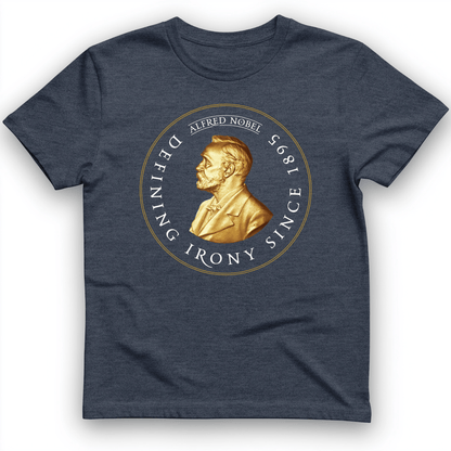 Alfred Nobel T-Shirt Heather Navy / S