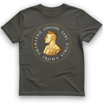 Alfred Nobel T-Shirt Charcoal / S