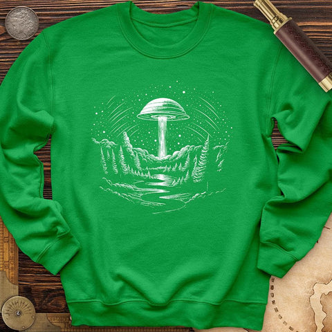 Alien Ship Crewneck Irish Green / S