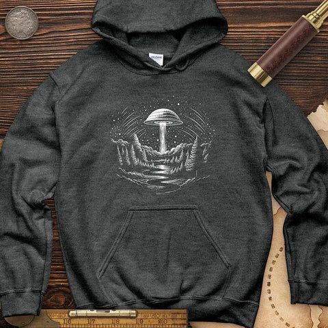 Alien Ship Hoodie Dark Heather / S