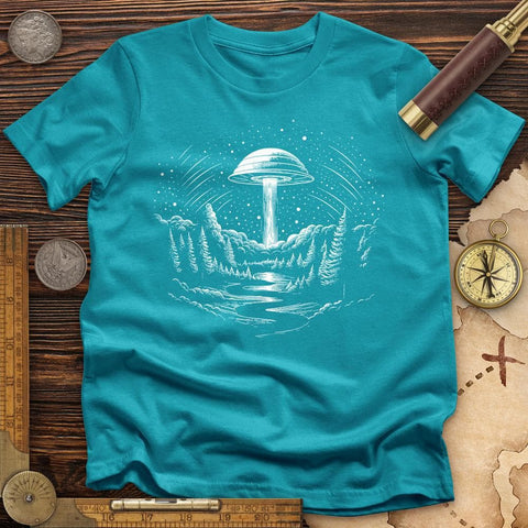 Alien Ship T-Shirt Tropical Blue / S