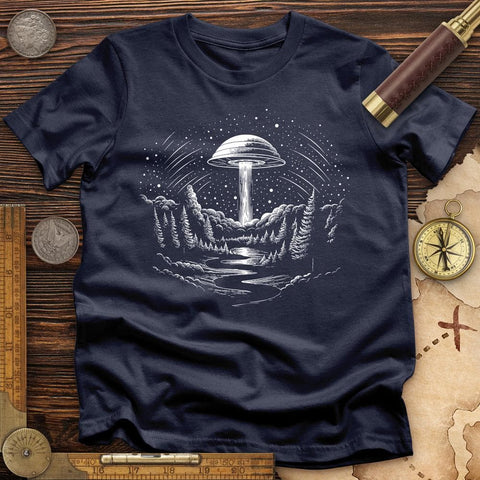 Alien Ship T-Shirt Navy / S