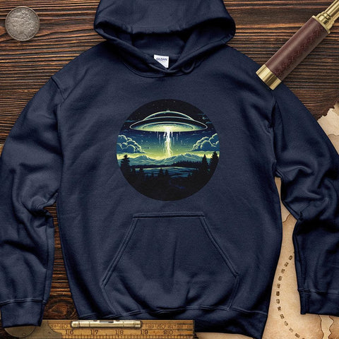 Alien Spaceship Hoodie Navy / S