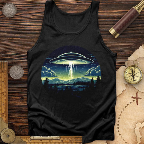 Alien Spaceship Tank Black / XS