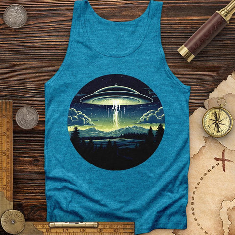 Alien Spaceship Tank Aqua TriBlend / XS