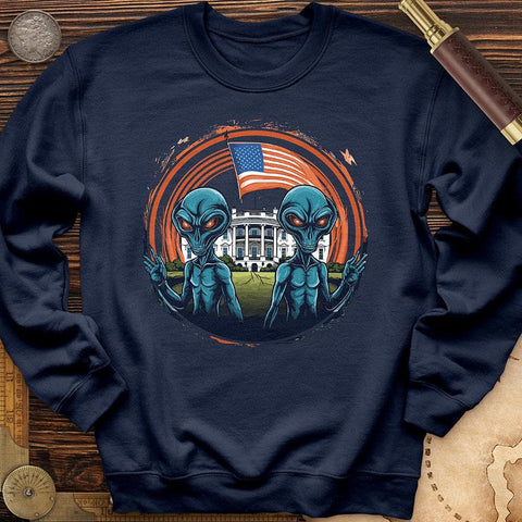 Aliens White House Crewneck