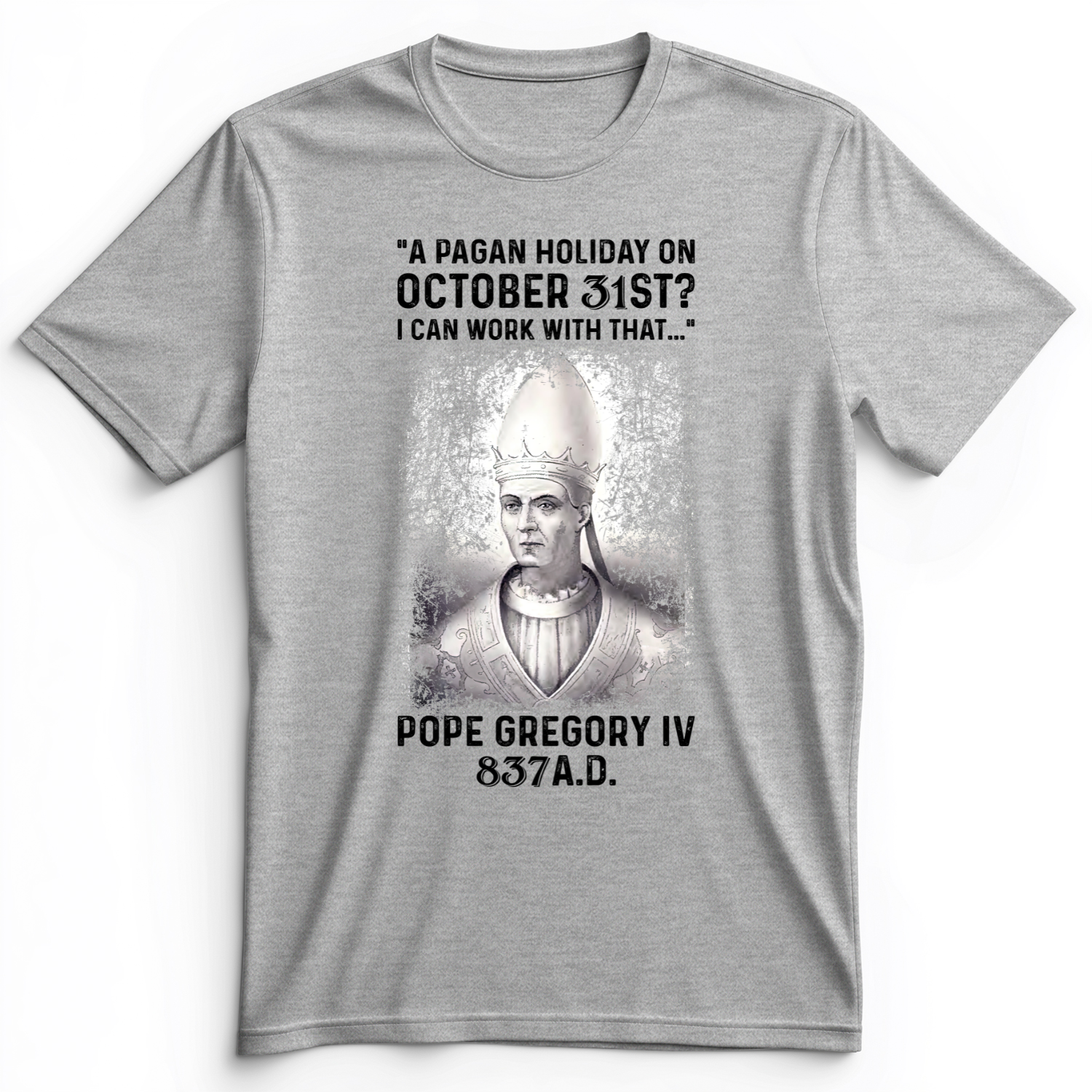 All Saint's Day Premium Tee Athletic Heather / S