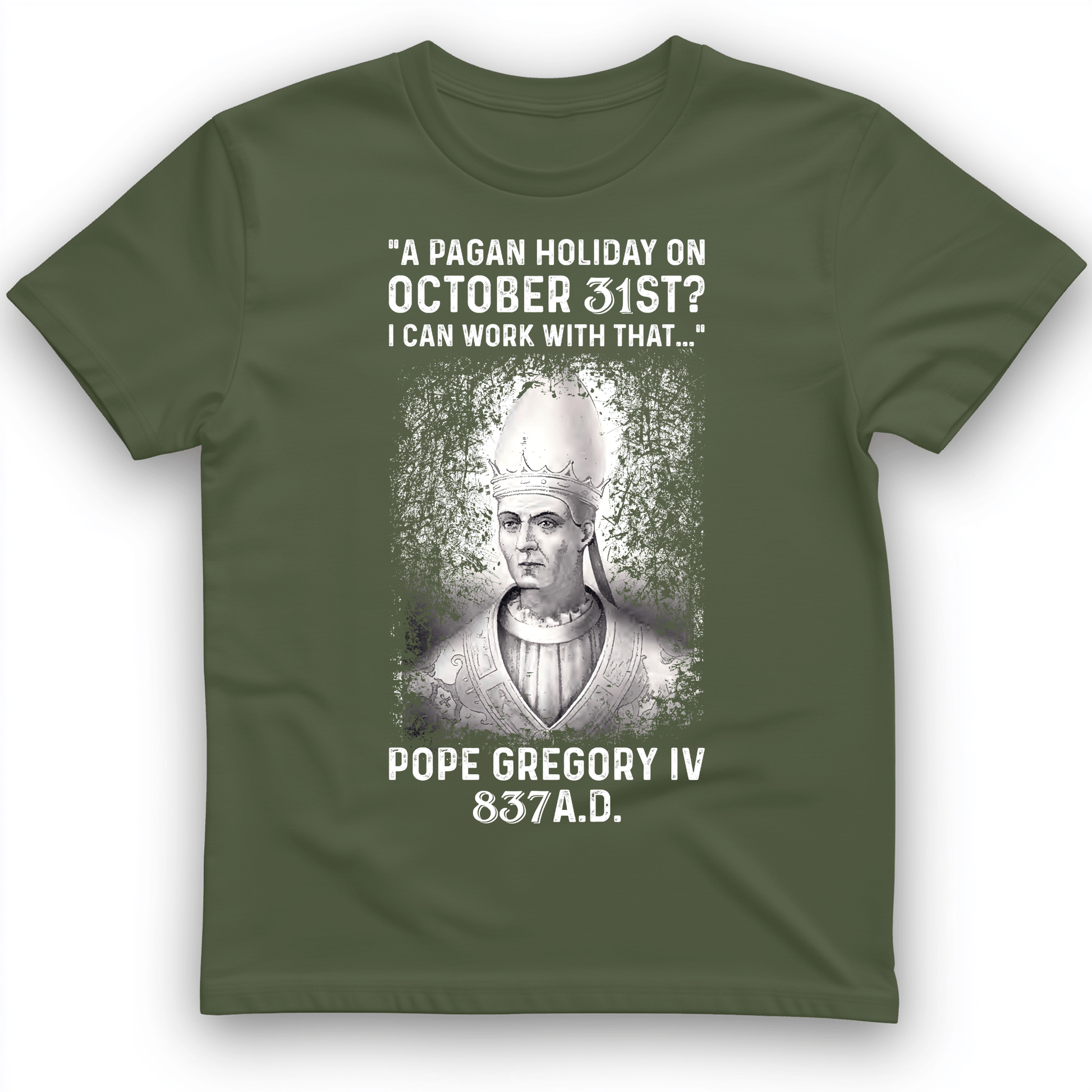 All Saint's Day T-Shirt Military Green / S