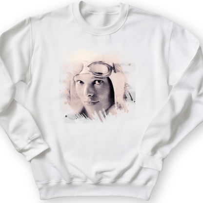 Amelia Earhart in Color Crewneck White / S