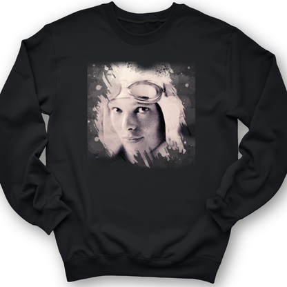 Amelia Earhart in Color Crewneck Black / S