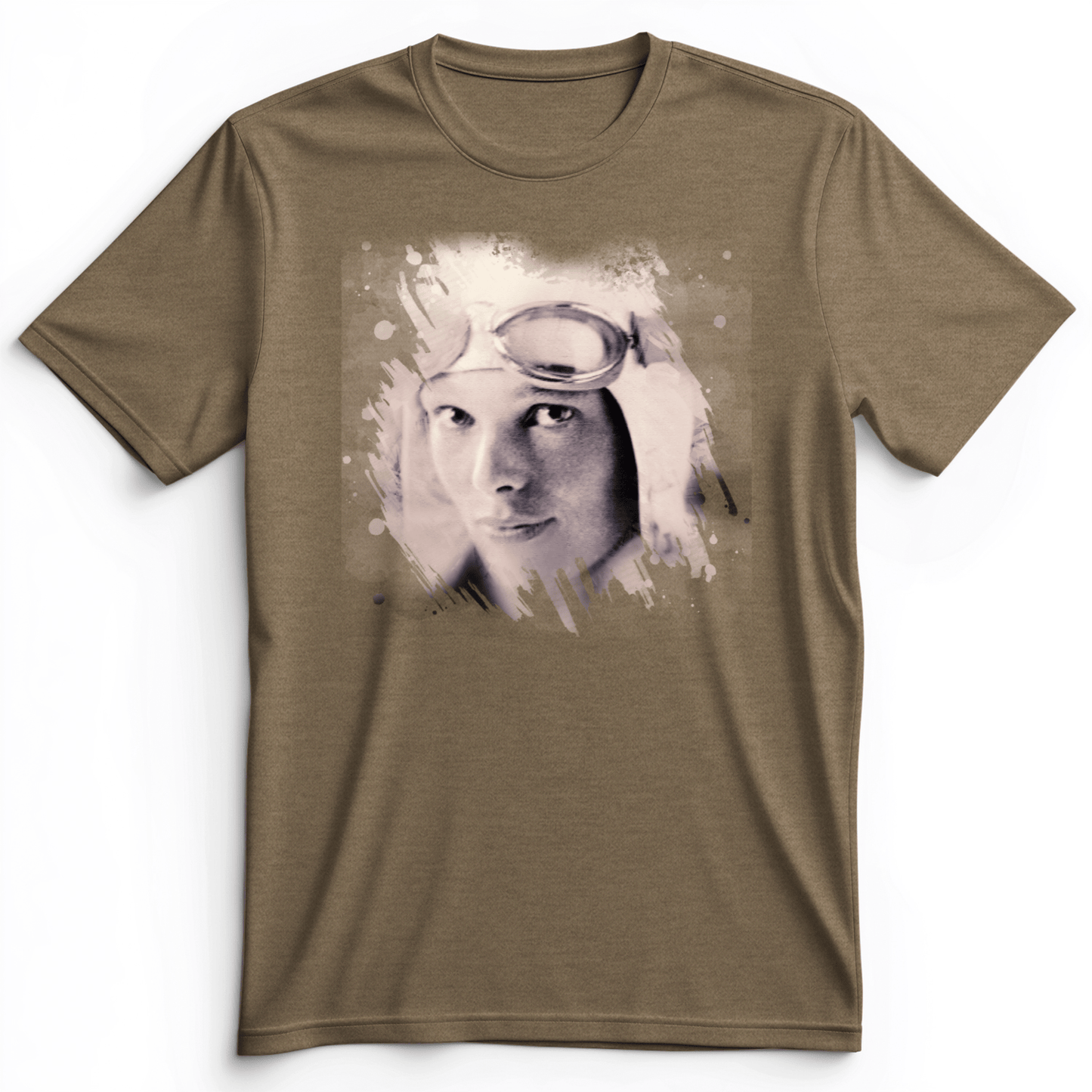 Amelia Earhart in Color Premium Tee
