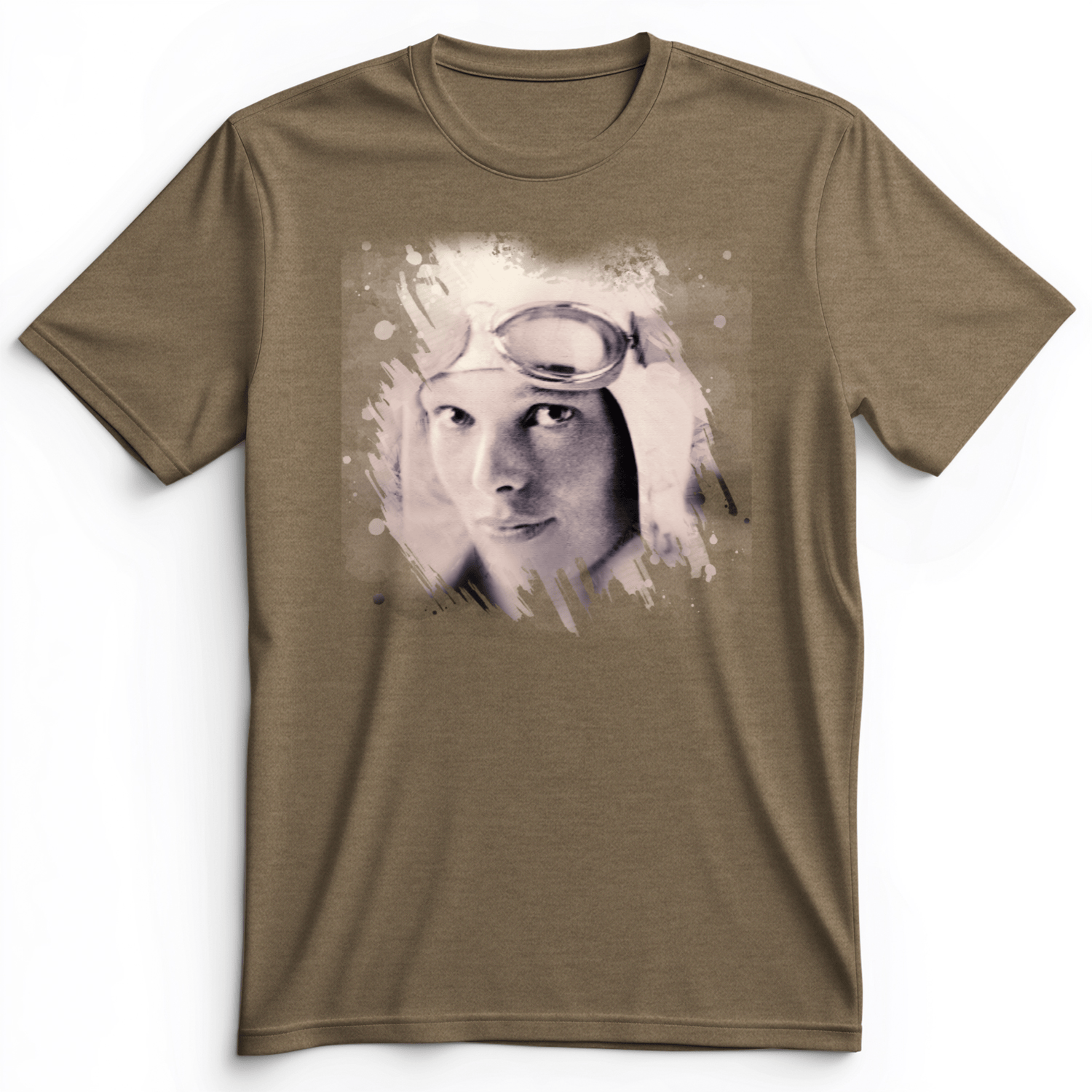 Amelia Earhart in Color Premium Tee