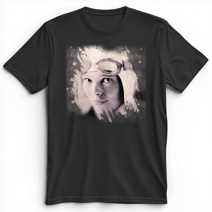 Amelia Earhart in Color Premium Tee