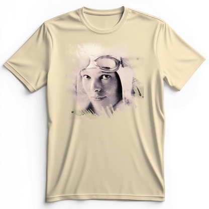 Amelia Earhart in Color Premium Tee Natural / S