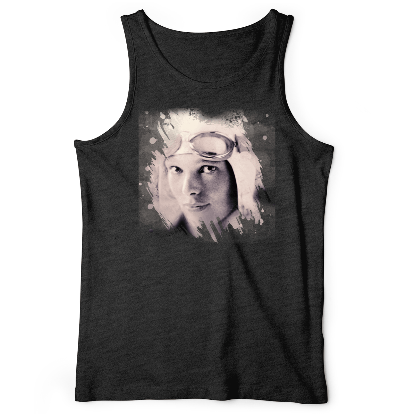 Amelia Earhart in Color Tank