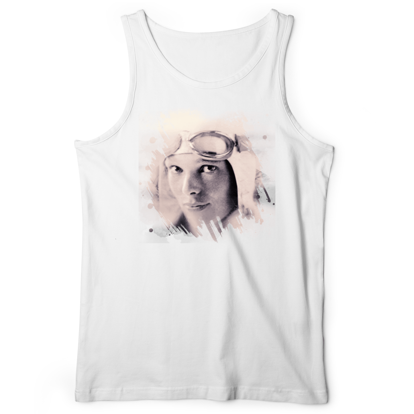 Amelia Earhart in Color Tank White / XS