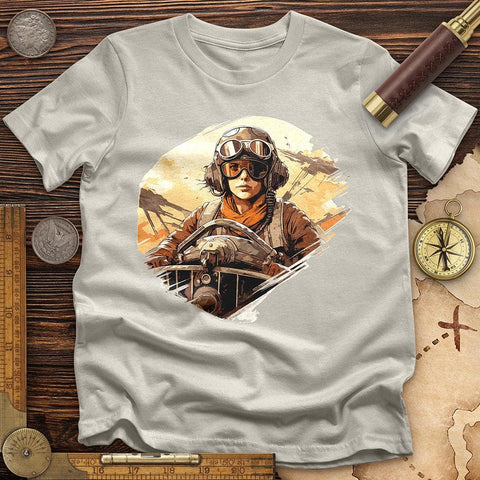 Amelia Earhart Piloting T-Shirt