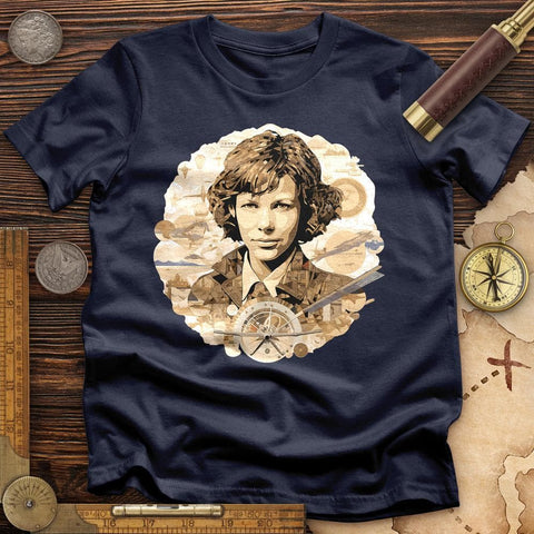 Amelia Earhart T-Shirt Navy / S