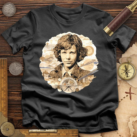 Amelia Earhart T-Shirt Charcoal / S
