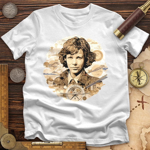 Amelia Earhart T-Shirt White / S