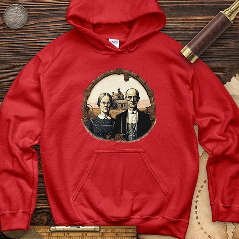 American Gothic Parody Fine Art Hoodie