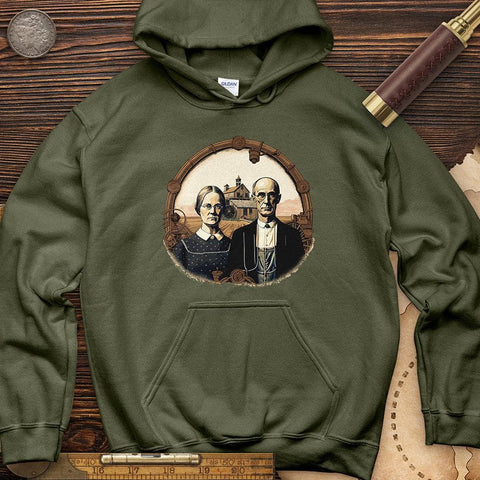 American Gothic Parody Fine Art Hoodie