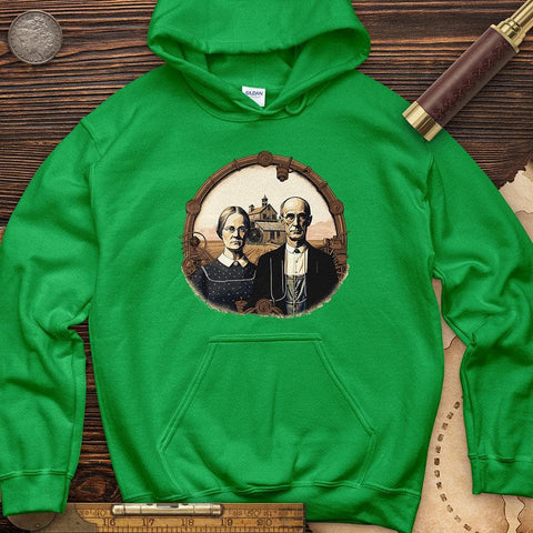 American Gothic Parody Fine Art Hoodie