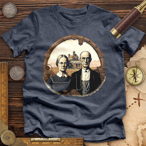 American Gothic Parody Fine Art Premium Quality Tee