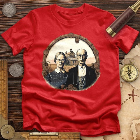 American Gothic Parody Fine Art T-Shirt