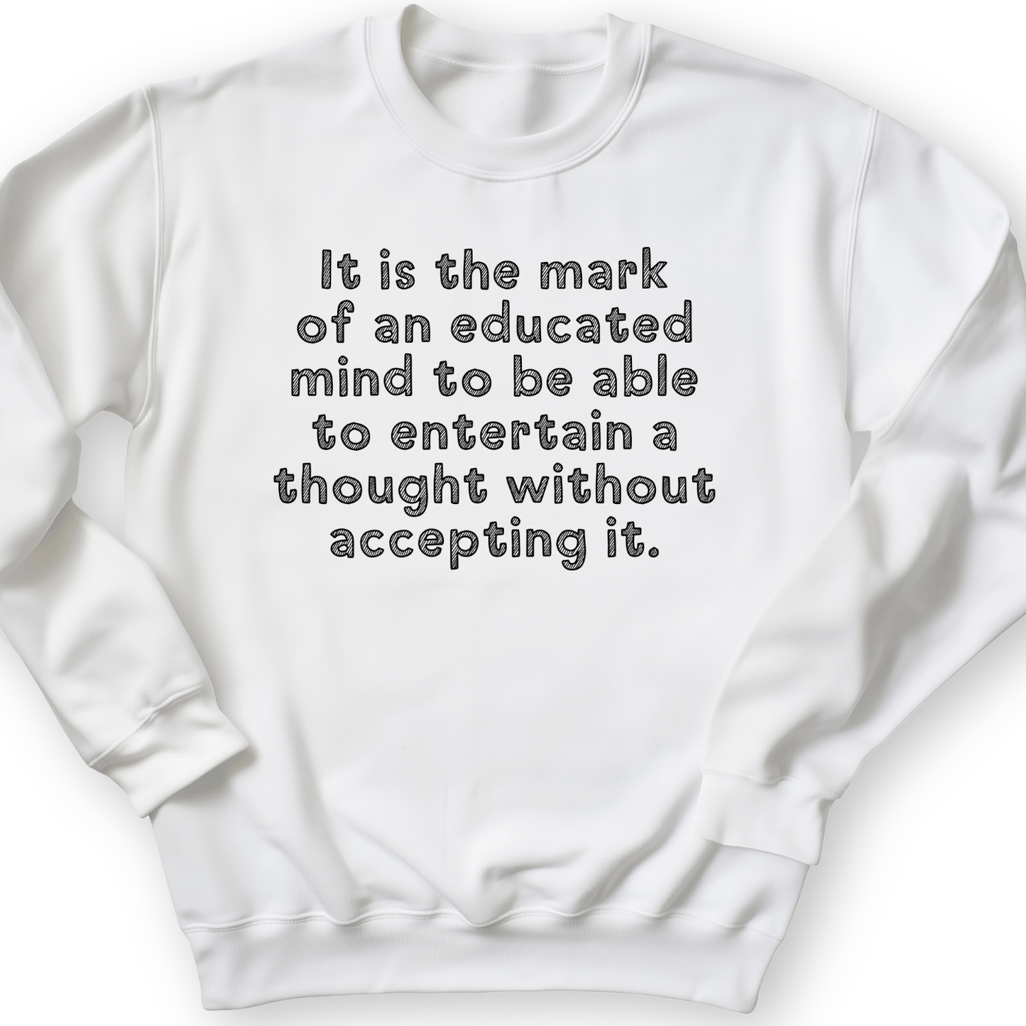 An Educated Mind Crewneck White / S