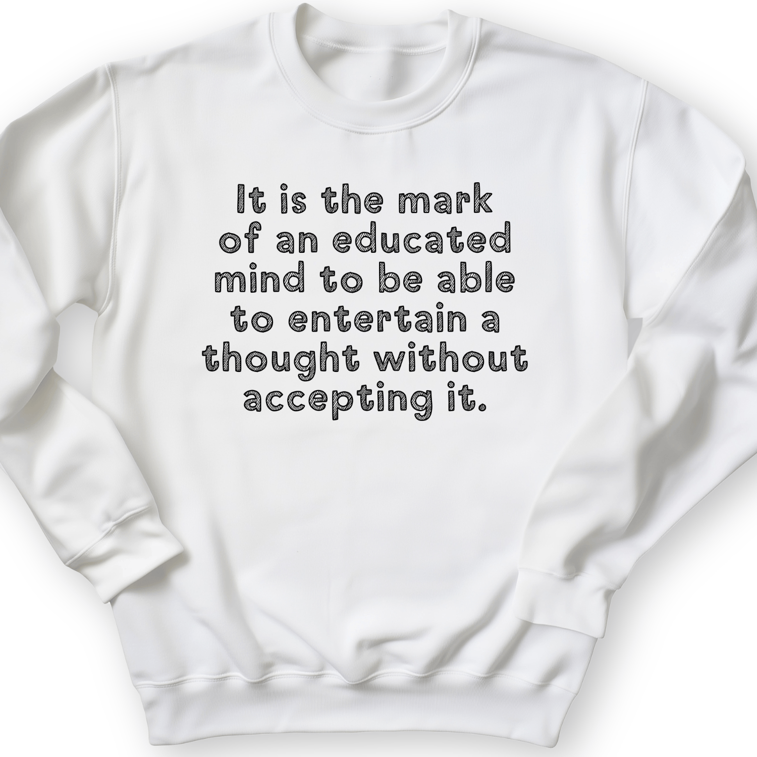 An Educated Mind Crewneck White / S