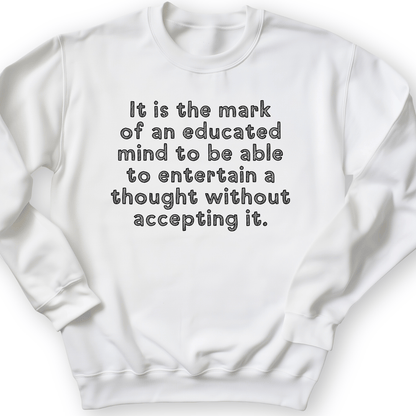 An Educated Mind Crewneck White / S