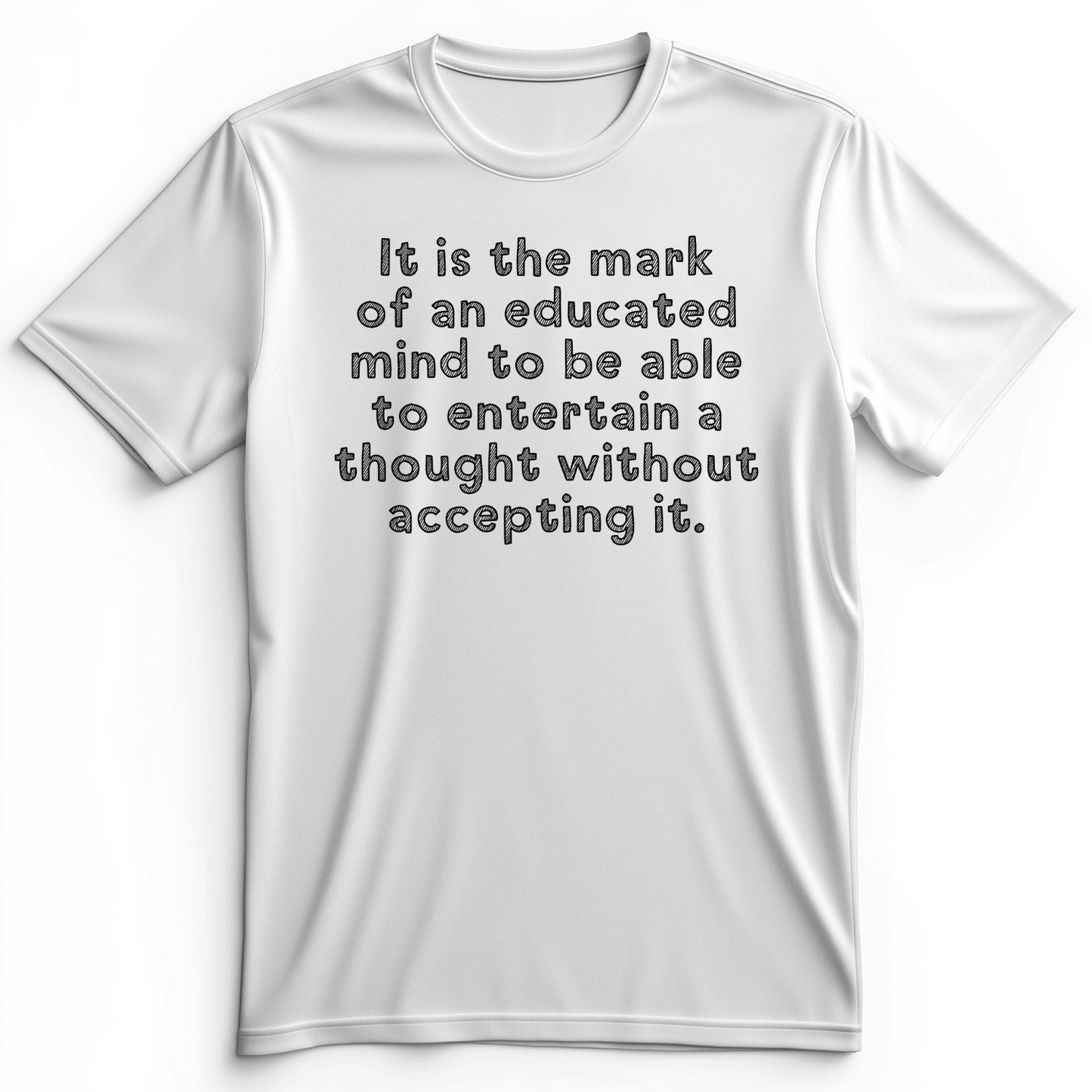 An Educated Mind Premium Tee White / S