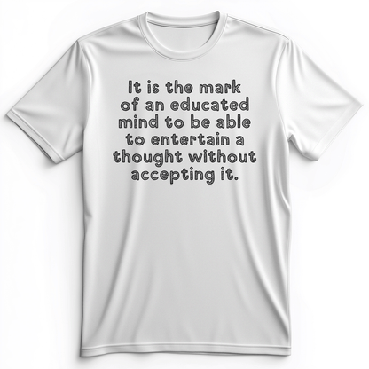 An Educated Mind Premium Tee White / S