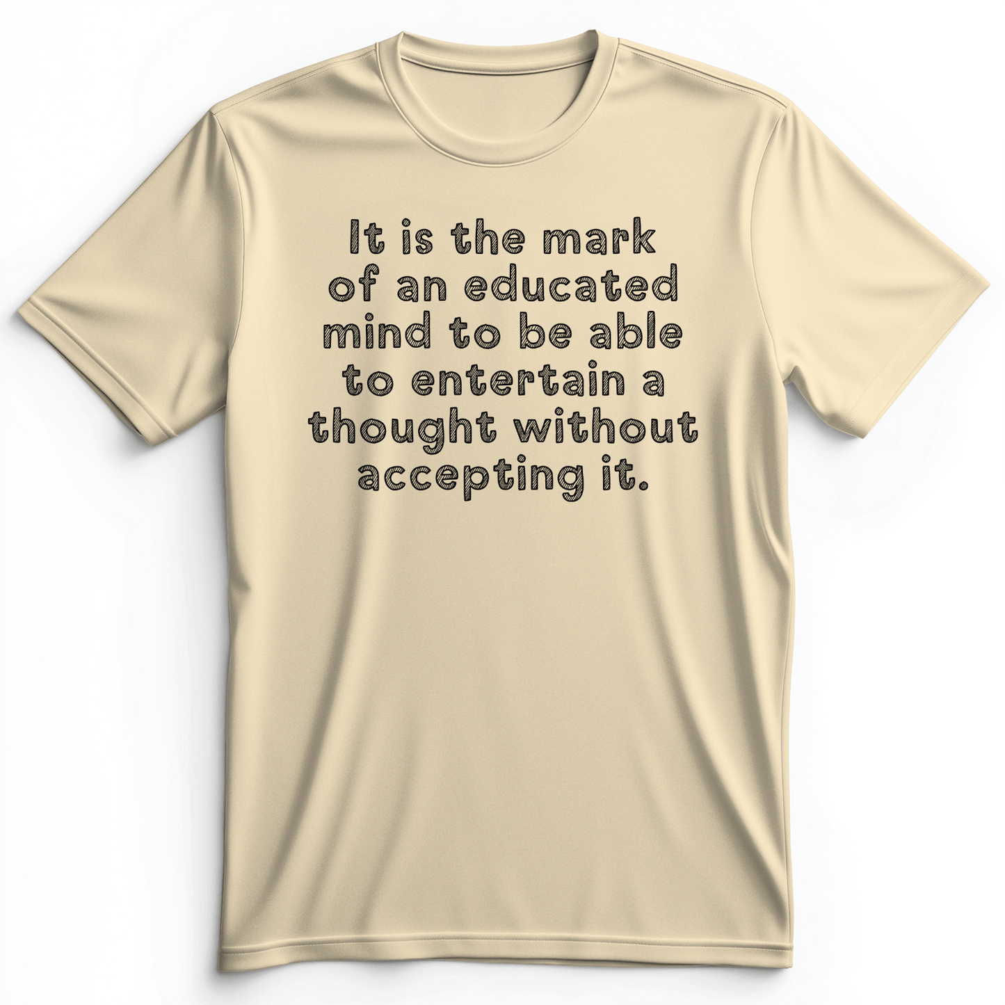 An Educated Mind Premium Tee Natural / S