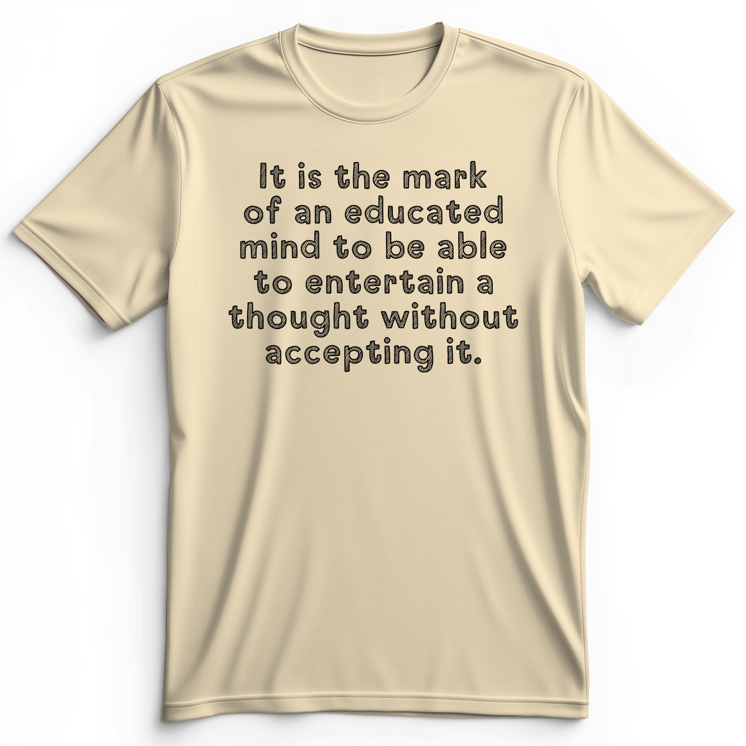 An Educated Mind Premium Tee Natural / S