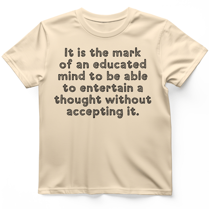 An Educated Mind T-Shirt Natural / S