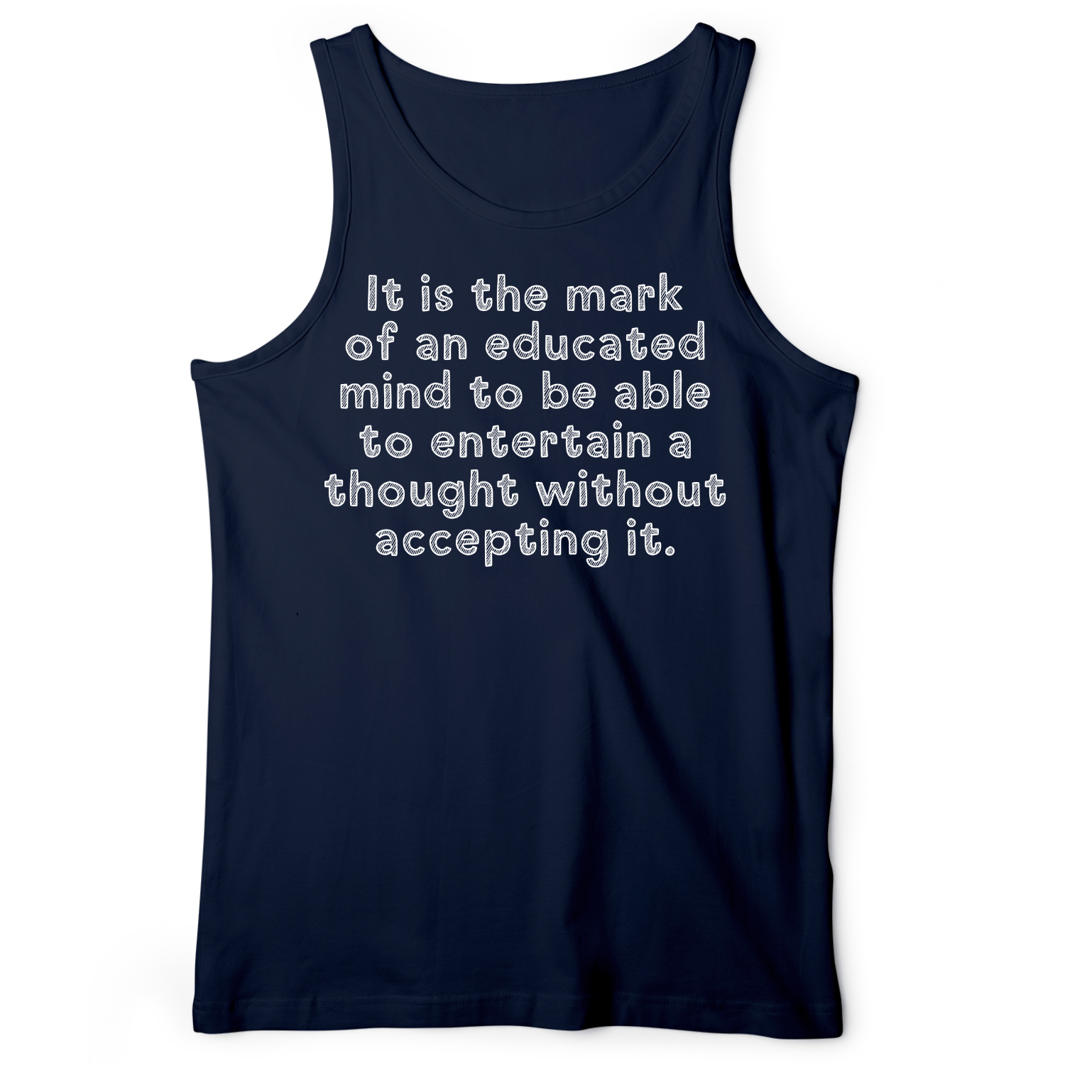 An Educated Mind Tank Navy / XS