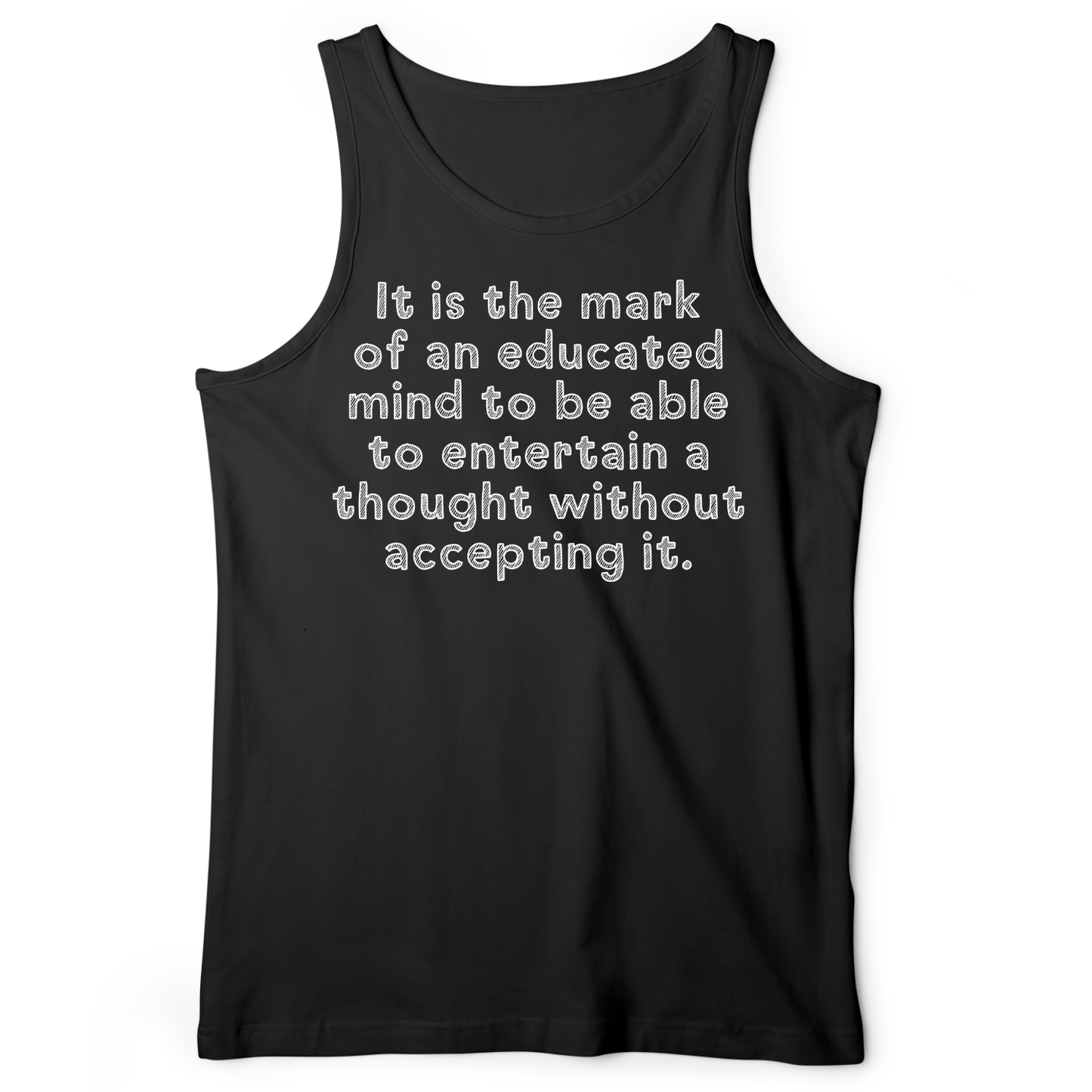 An Educated Mind Tank Black / XS