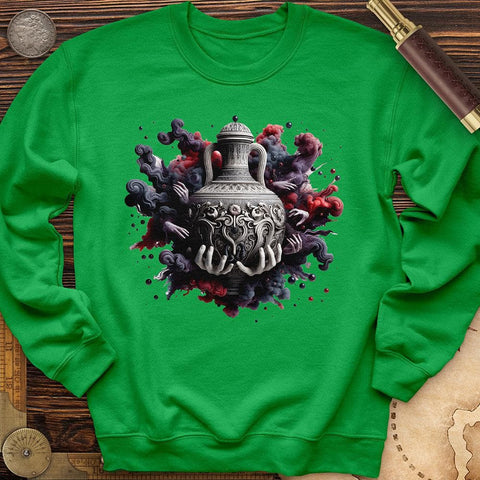 An Ornate Ancient Crewneck Irish Green / S